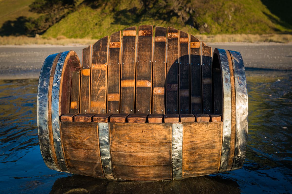 Wine Barrel Furniture - The Lost Barrel, by Aaron Carpenter, photogarphy by Peter Rees